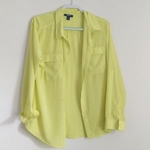 Button Down sheer top (beach pool cover-up)
